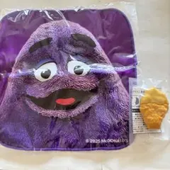 マクドナルド　キャラクタータオル　チキンマックナゲット　クリップ　マスタード