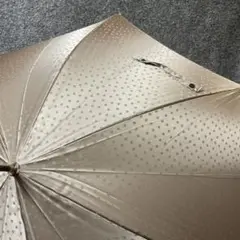 AURORA GF 長傘 ベージュ x 水玉