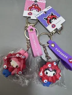 万博限定　マイメロ　クロミ　キーホルダー