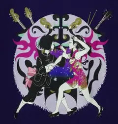 グラニフ　Ｔシャツ　リライト　中村祐介コラボ　紫　ビッグシルエット　M