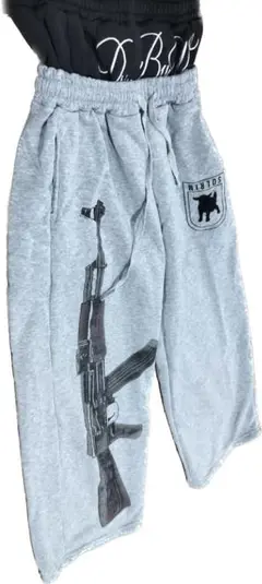y2k AK-47プリント スウェットパンツ