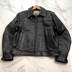 希少　エアロレザー ホースハイド　ハイウェイマン　ライダース　革ジャン　馬革 赤 希少 エアロレザー ホースハイド ハイウェイマン ライダース 革