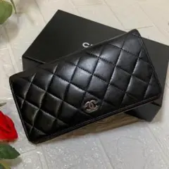 CHANEL シャネル ココマーク マトラッセ 二つ折り 長財布