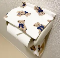 クマ柄トイレットペーパーホルダー