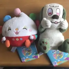 NHKいないいないばぁっ！　ワンワン&ぽぅぽのぬいぐるみ　2点セット
