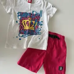 BABYDOLL グラフィックTシャツとショートパンツセット　110cm