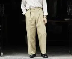 インテリム interim 22fw French army ワイド チノパン