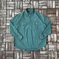 90s Polo Member's staff コットンシャツ ポケット ポニー