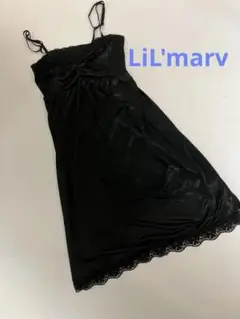 値下げ、ミニワンピース、ブラック ノースリーブ 、LiL'marv、未使用品