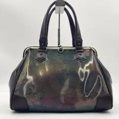 【極美品】Jean Paul GAULTIER がま口バック Vサイバー 玉虫色