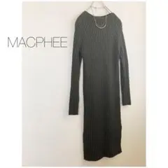 ★マカフィー★カシミアウールリブニットワンピース