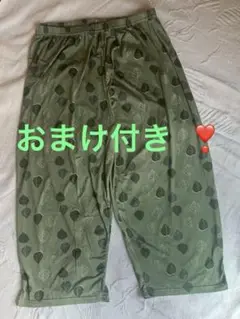 オリーブグリーンの葉柄ステテコ Mサイズ T シャツのおまけ付き‼️
