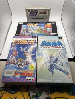 スーパーファミコンソフト　スーパーロボット大戦４本セット　第３、4次、EX、外伝