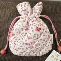 FEILER フェイラー ハイジ・フェイラー・ガーデン　巾着　ピンク
