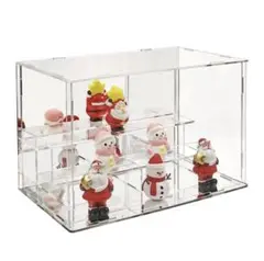 JINGBAN フィギュアケース クリア背面 底面ミラー三階