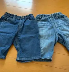 FO.KIDS デニムハーフパンツ2点セット