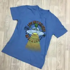 【宇宙人からのメッセージ】Tシャツ 青 私は人類を信じない