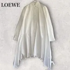 LOEWE ロエベ ロングワンピース ホワイト デザイン アシンメトリー 変形