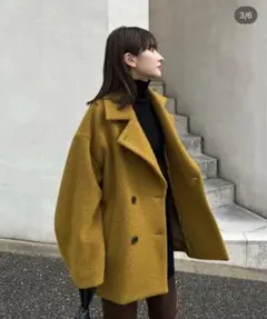 OVER LINE DOUBLE COAT CLANE クラネ