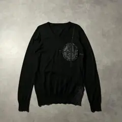 00s archive skull patch punk wool y2k