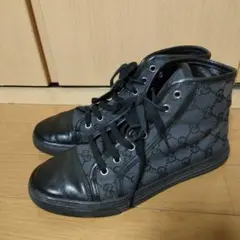 美品☆GGキャンバスハイカットスニーカー 36 1/2