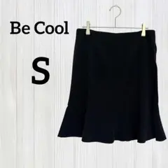 1点もの❤️Be Cool ブラック フレアスカート【S】綺麗 短め 膝上 古着