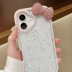 キティちゃん　リボン　スマホケース
