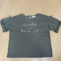 pom ponette カーキTシャツ