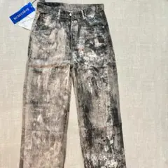 【Lサイズ】リアルツリー柄 カモ柄 ワイドパンツ デニム