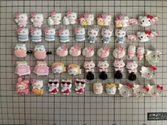 キティ　ペンギン　デコパーツ　デコレーション