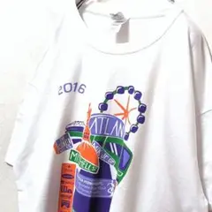 ギルダンカイザーパーマネンテランウォークデカロゴ Tシャツホワイト白XL古着