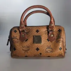 MCM エムシーエム ミニボストンバッグ ヴィセトス柄 レザー