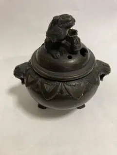 古香爐,古銅製,時代物,重430克。