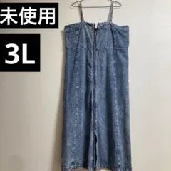 komachiしまむらaimee que デニム キャミ ワンピース ジップ