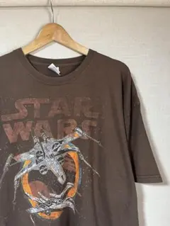 古着 プリントT STARWARS Xウイング スターウォーズ ユニセックス