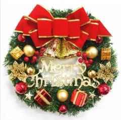 クリスマスリース クリスマス飾り 玄関リース 直径30cm 華やか 可愛い 赤