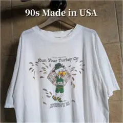90s USA製 Run Your Turkey Off　Tシャツ