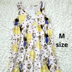 新品未使用　ディズニープリンセス美女と野獣　 ノースリーブロングワンピース　M