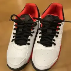 YONEX テニスシューズ ホワイト/レッド　パワークッション105 23cm