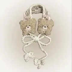 くまちゃん ‪⸝⸝՞•・•՞⸝⸝‬ イヤーマフ ハンドメイド