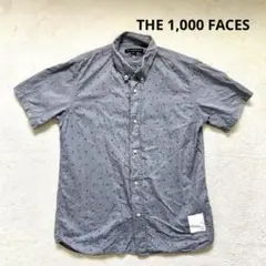 【モンタージュ】 Lメンズ半袖シャツ　グレー　星柄THE 1000 FACES