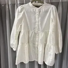 Lovetoxic ラブトキシック　ティアード ブラウス　長袖　140 白