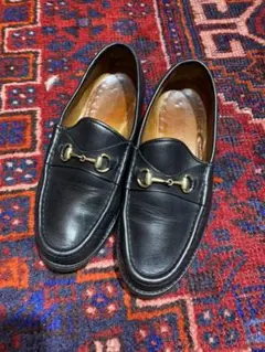 GUCCI グッチレザーホースビットローファー