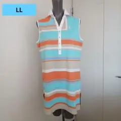 ノースリーブ ポロワンピース マンシングLL 美品