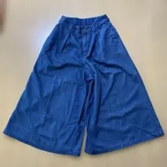最終価格　ワールドgrove ガウチョ（キュロット）パンツ　M デニム