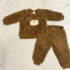 H&M くまさん ボア セットアップ 80