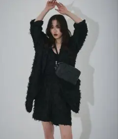 【AUBREY】ANDREA＆Co.　フリンジジャガードジャケット新品タグ