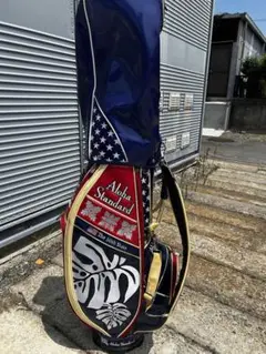 Aloha Standard キャディバッグ 茶色・白 Aloha Standard キャディバッグ 茶色・白