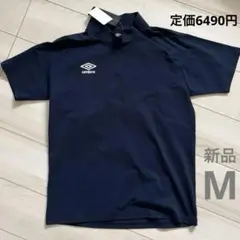 新品　アンブロ　ハーフジップ　半袖　Tシャツ　M 速乾　サッカー