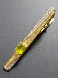 ゴールド ペリドット ネクタイピン